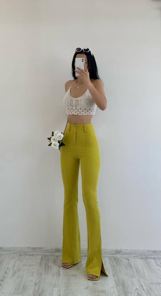 Women's Slit Skinny Fit Pant
