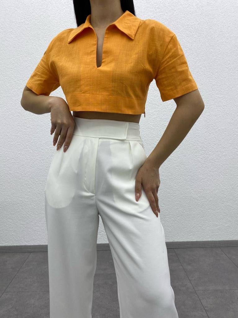 Shirt Collar Crop - G00018