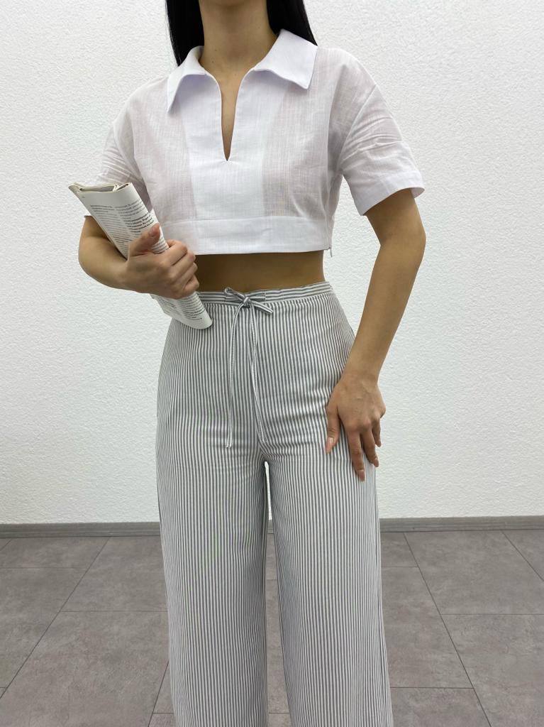 Shirt Collar Crop - G00018