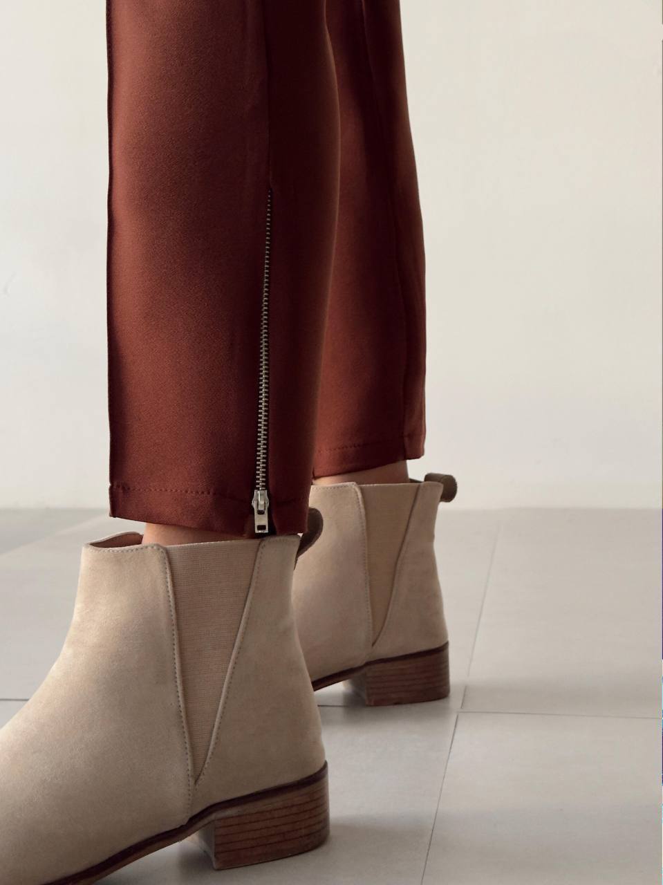 High Waisted Palazzo Pant with Grass