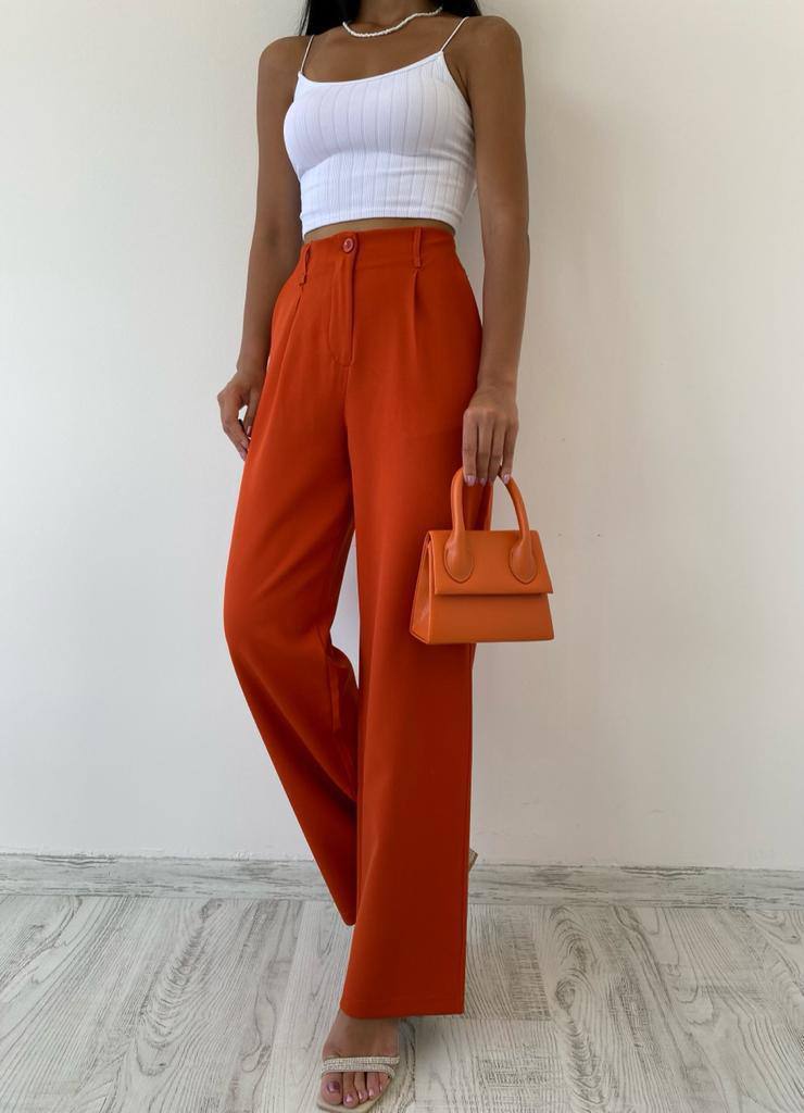 Palazzo Fabric Wide Leg Pant - 00009