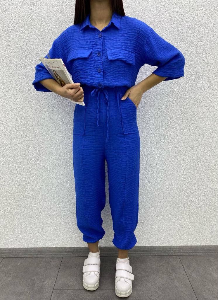 Shirt Collar Overalls - 00008