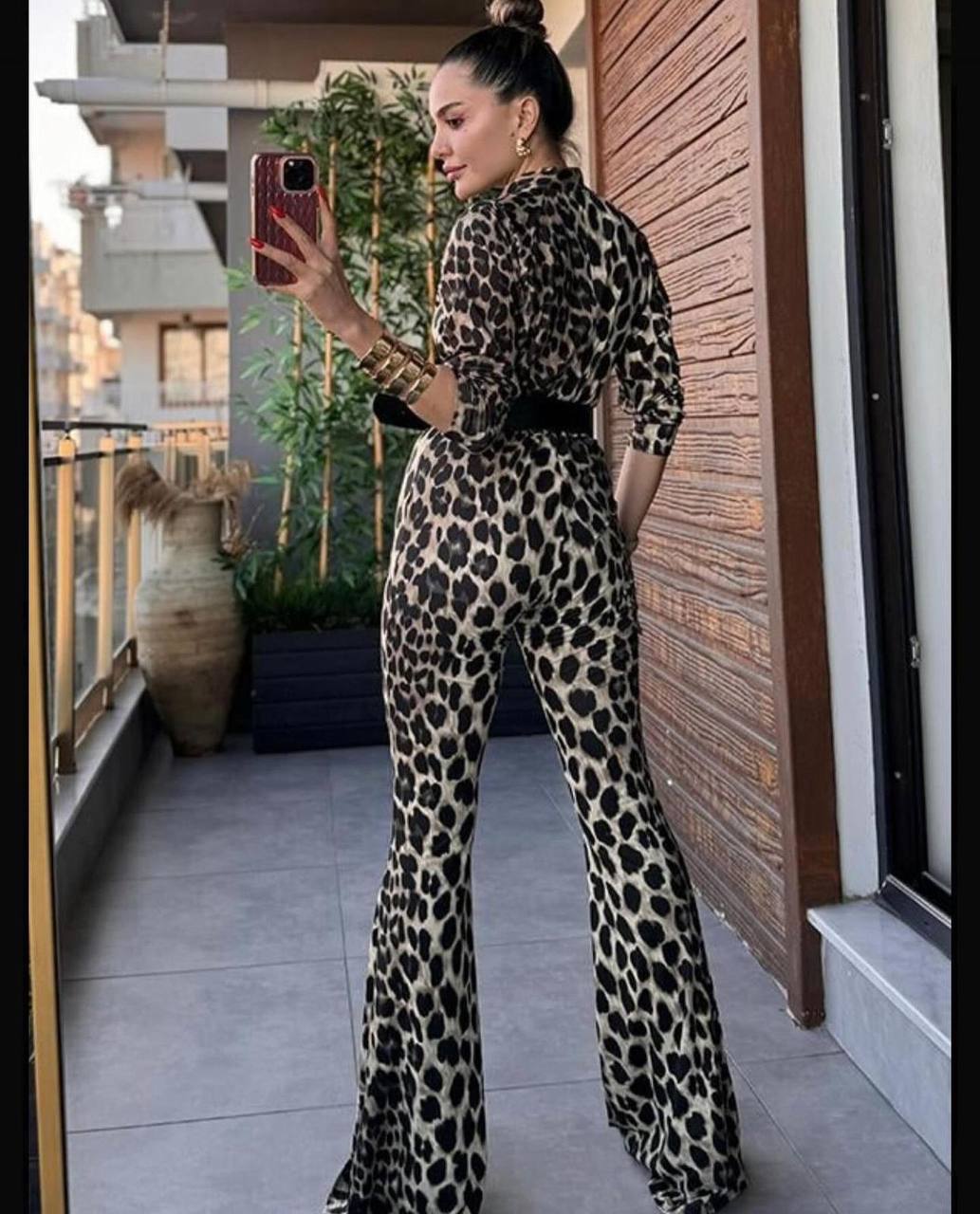 Pieta Leopard Pattern Jumpsuit - 00118