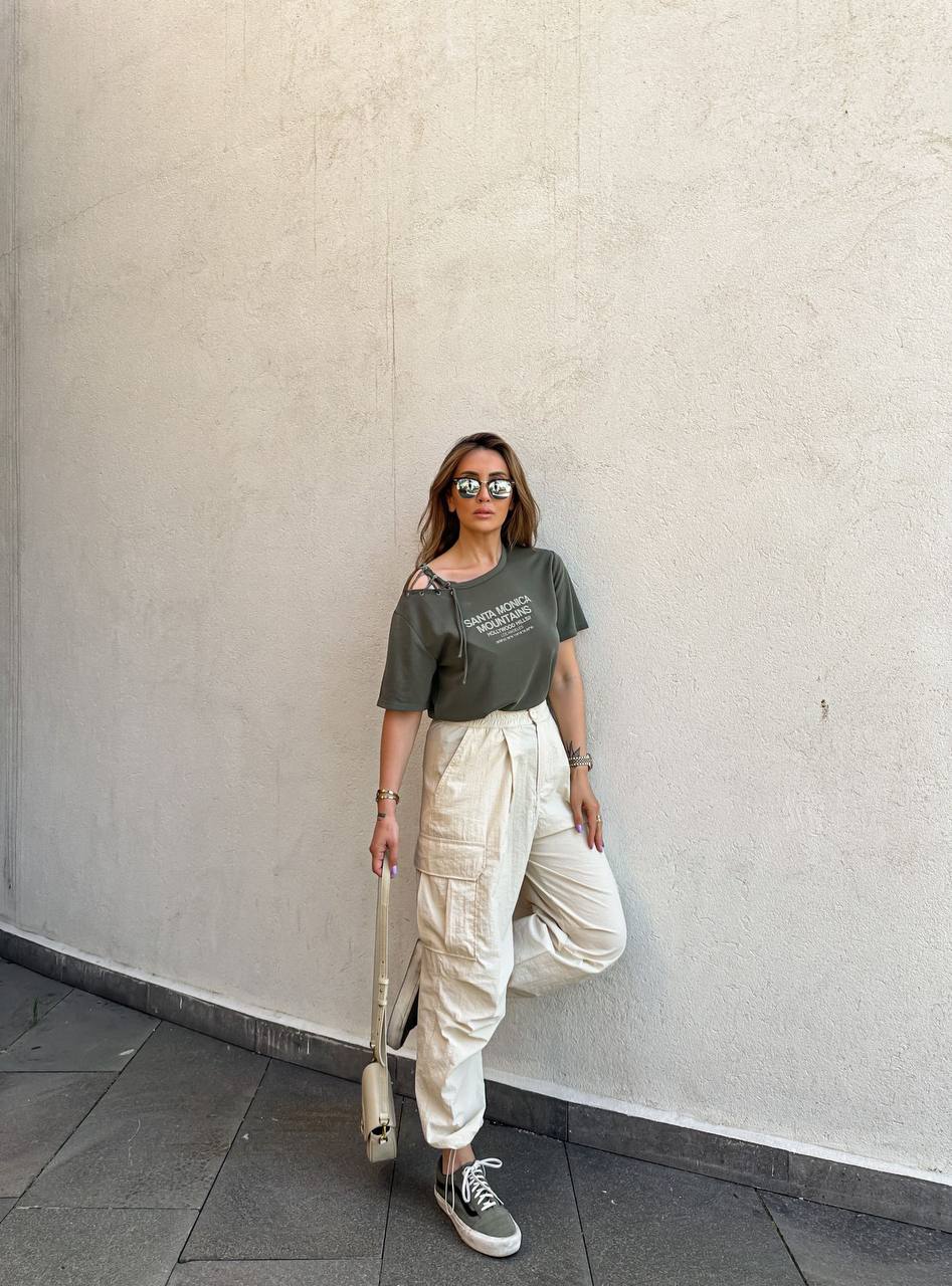 Parachute Fabric Cargo Pants - P00075