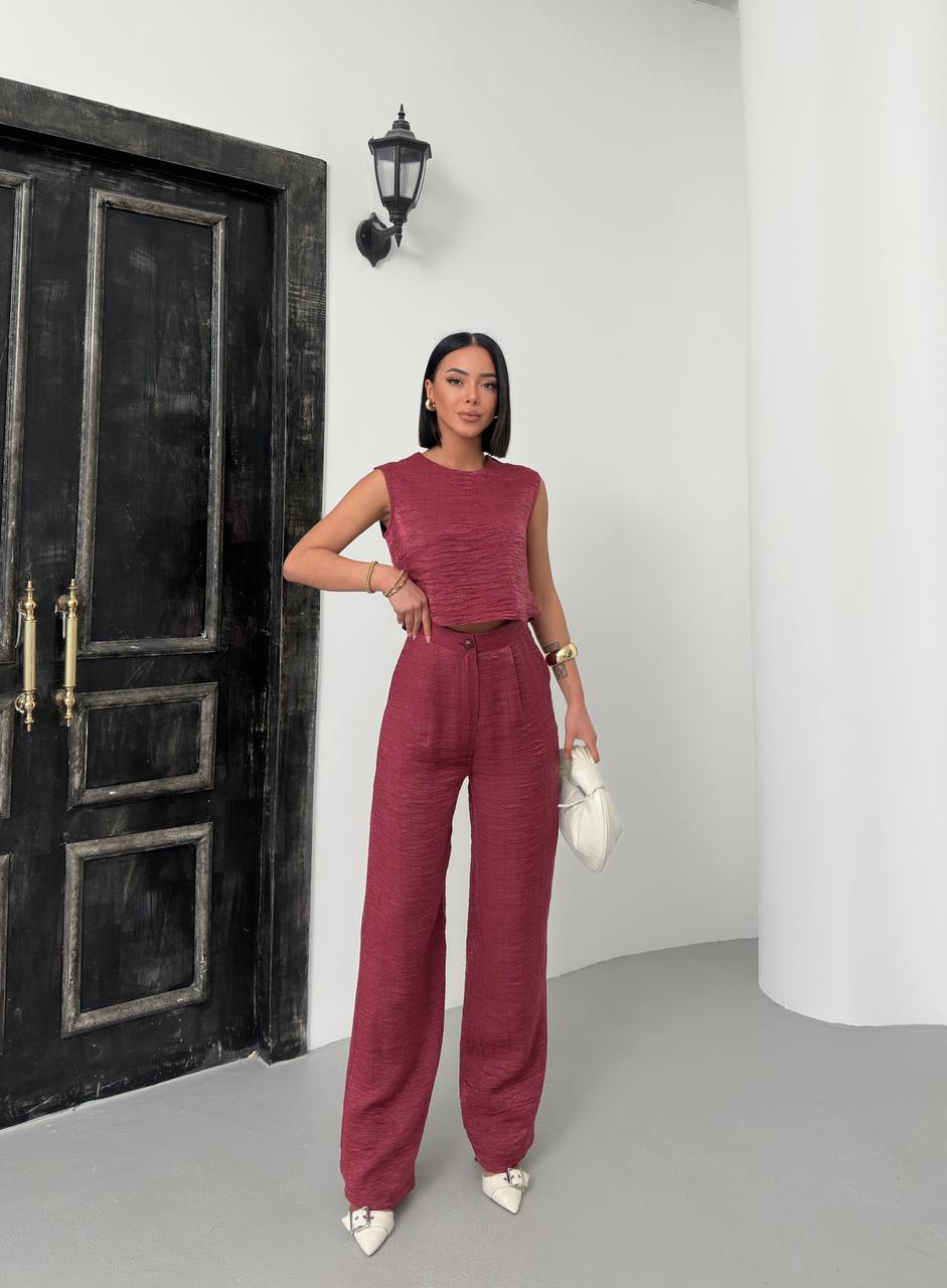 Luna Textured Two-Piece Set - TK00089