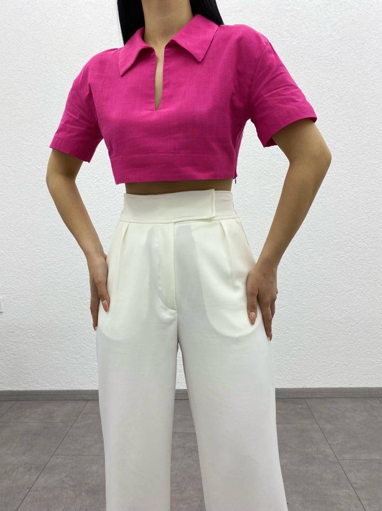 Shirt Collar Crop - G00018