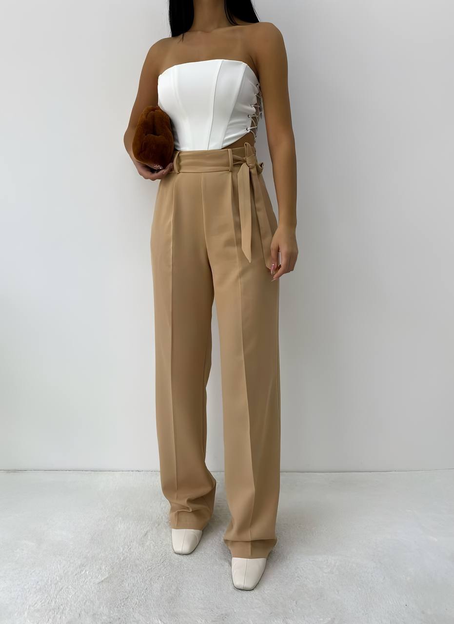 Palazzo Pant with Belt - P00023