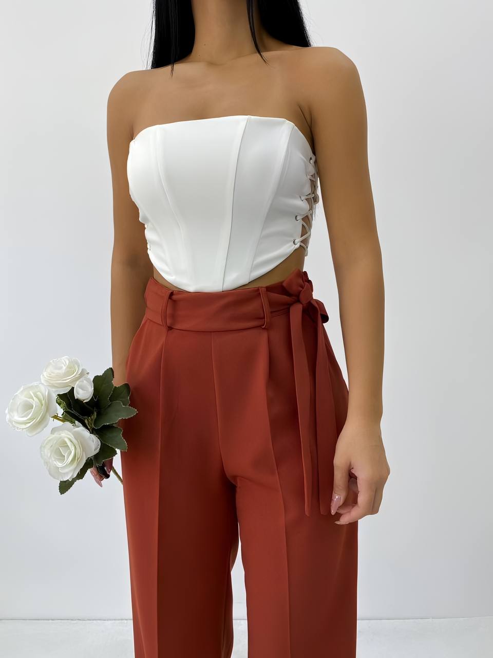 Palazzo Pant with Belt - P00023