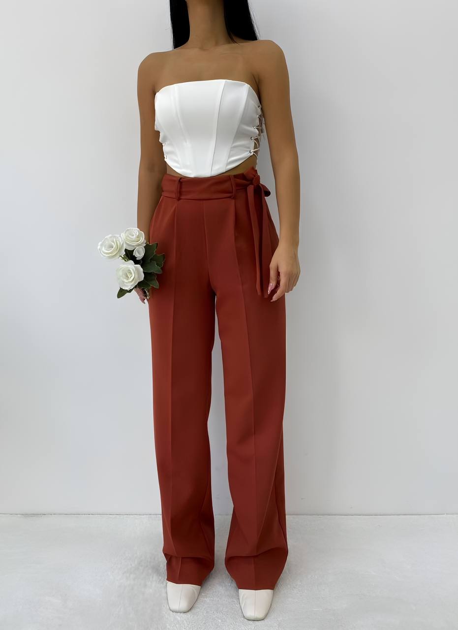 Palazzo Pant with Belt - P00023