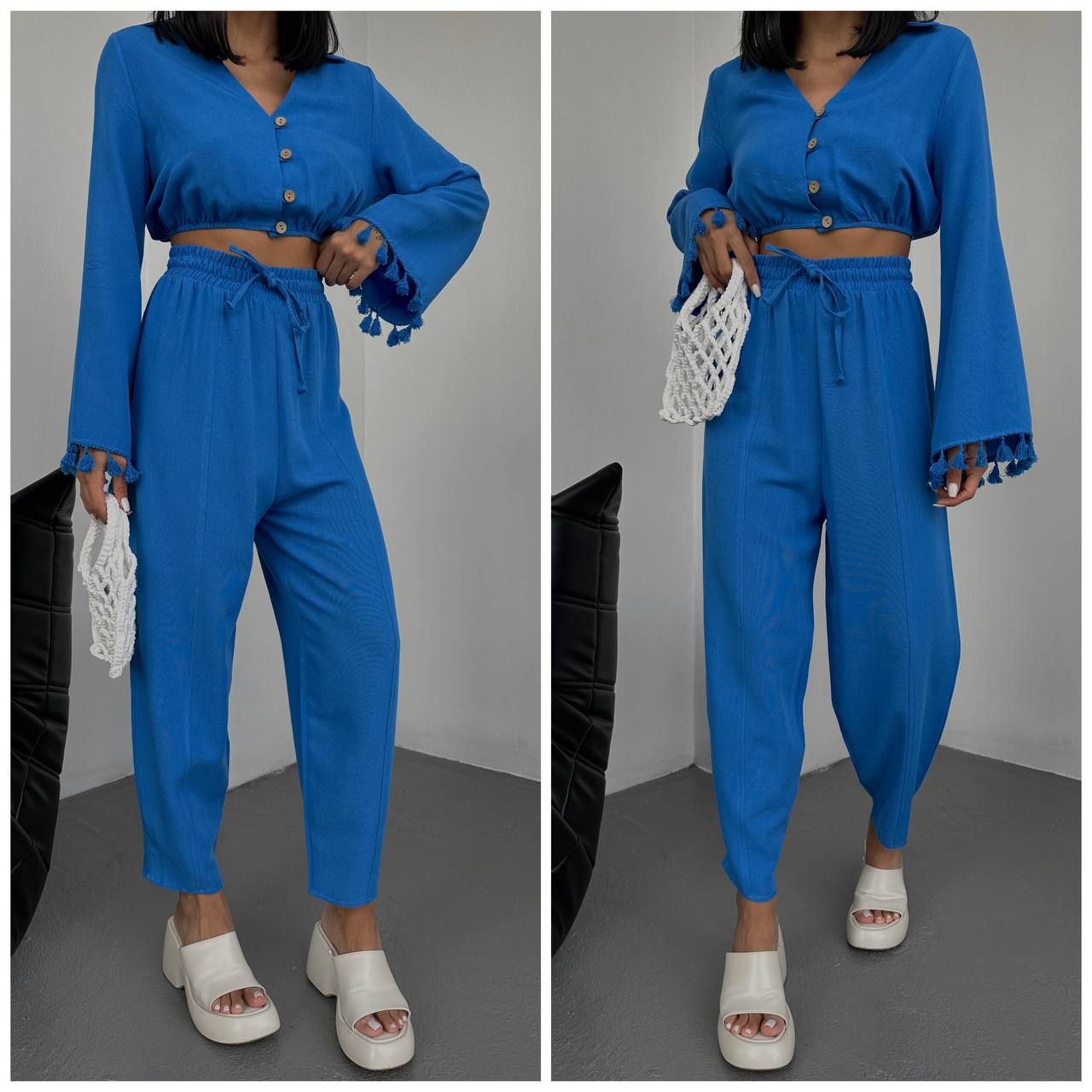 Women's Linen fabric suit - TK00014