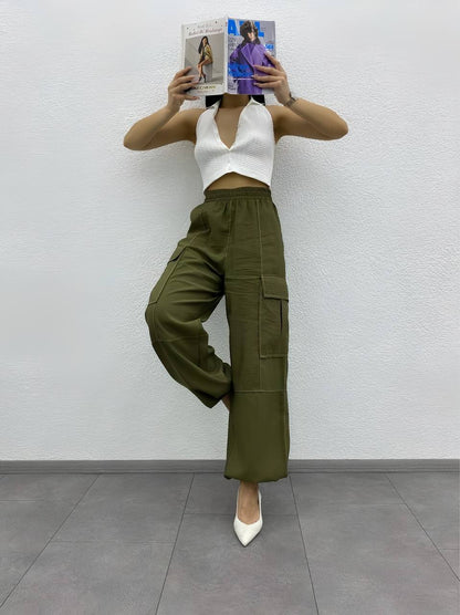 Anthracite Reverse Stitched Cargo Pant - P00031