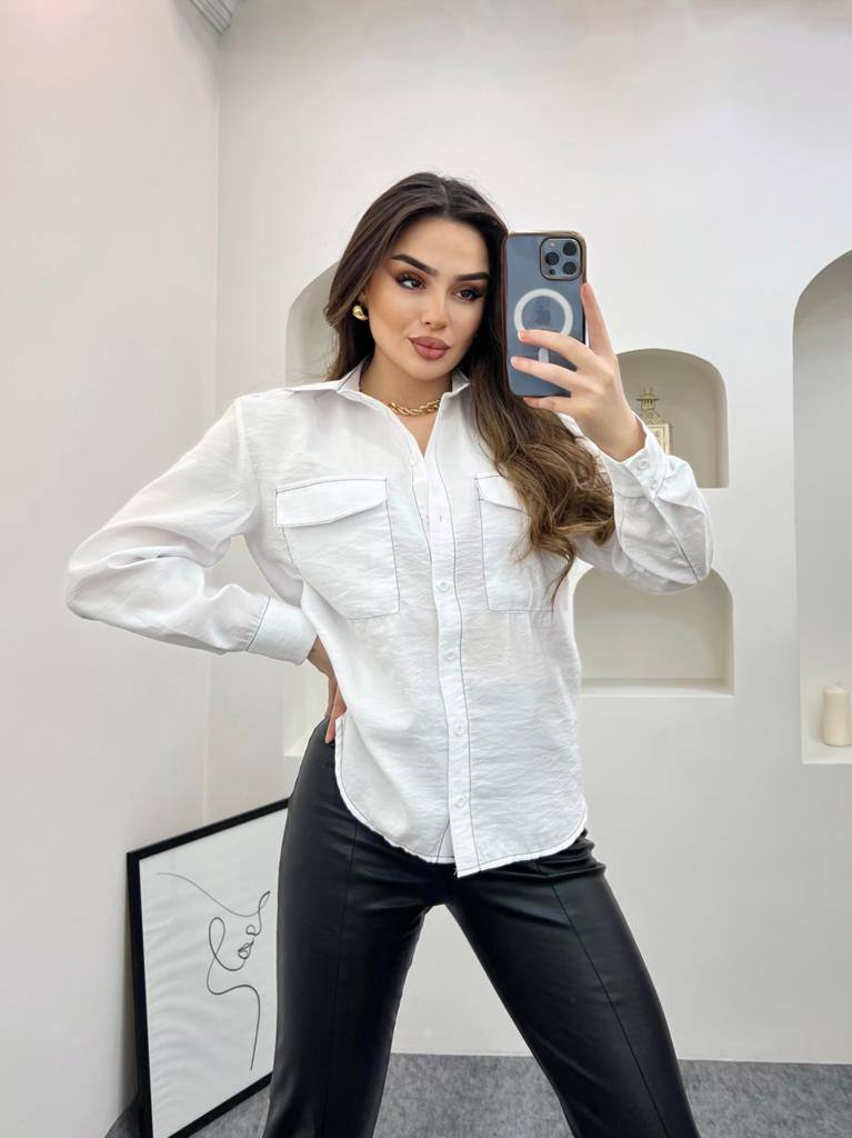 Parachute fabric Shirt with Contrast Stitching - G00005