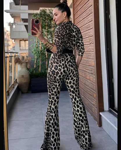 Pieta Leopard Pattern Jumpsuit - 00118
