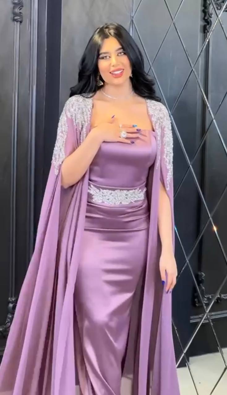 Elegant Caftan with Golden Embellishments - 00038