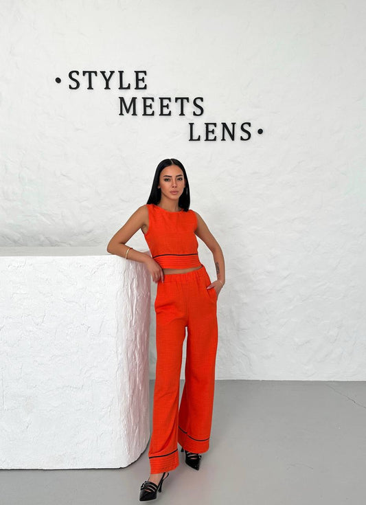 Vibrant Two-Piece Set in Multiple Colors - TK00065