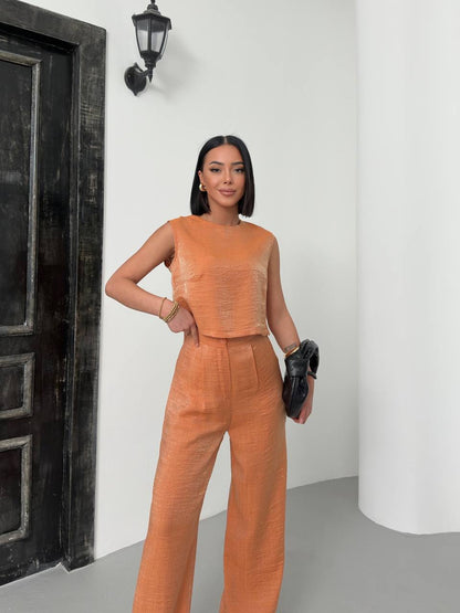 Luna Textured Two-Piece Set - TK00089