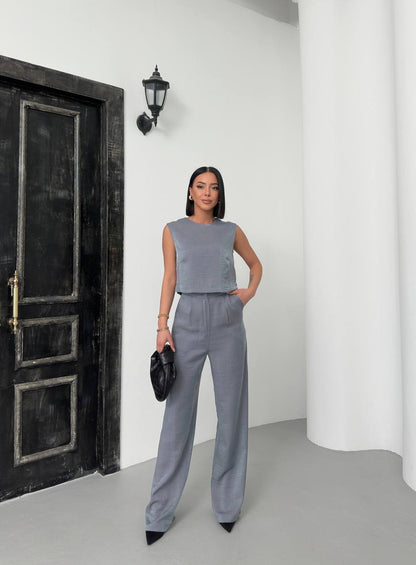 Luna Textured Two-Piece Set - TK00089